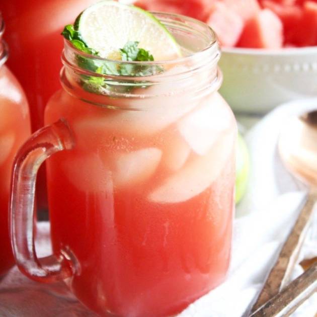 Pineapple and watermelon juice