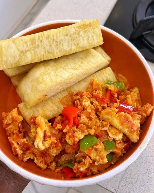 Fried Yam & Eggs